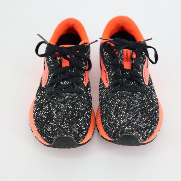 Brooks Launch 7 Womens Running Shoes Black Speckle Coral Orange Sz 8.5 Athletic - Picture 3 of 9